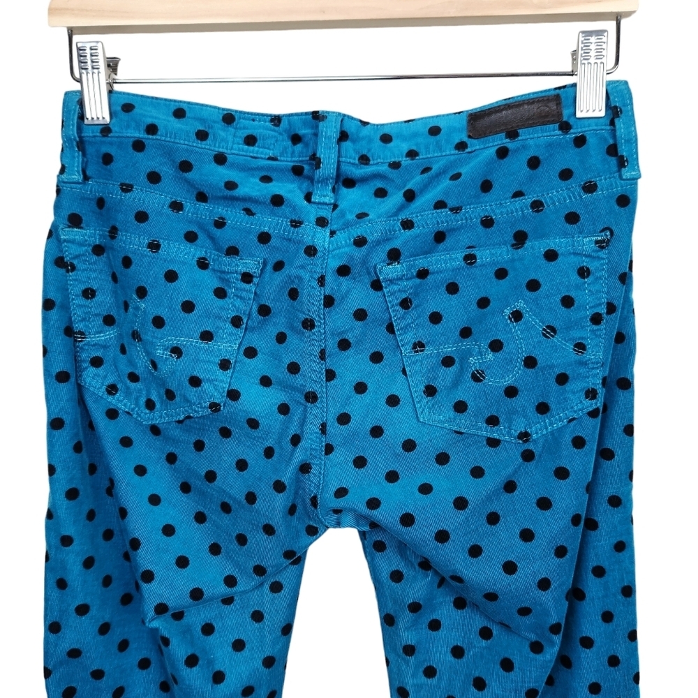 Adriano Goldschmied AG Stevie Ankle Slim Straight Leg Polka Dot Women's Size 25 - Picture 7 of 12